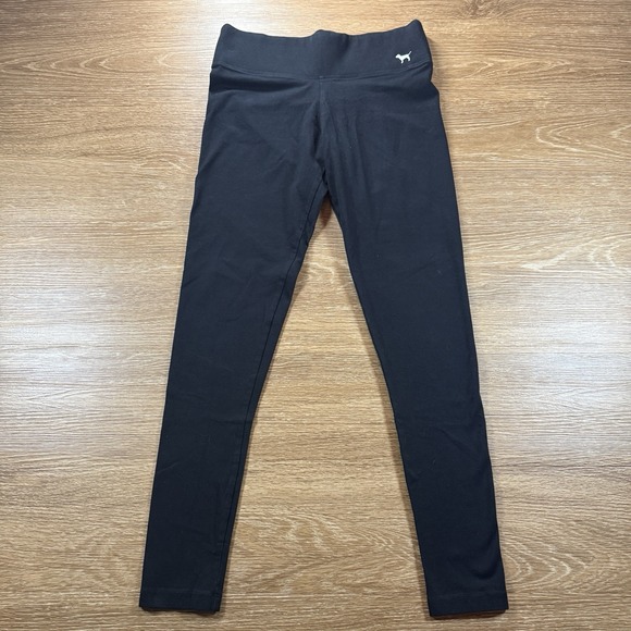 Victoria's Secret Pants - PINK Victoria's Secret Women's Yoga Leggings Black Stretch Activewear Size S